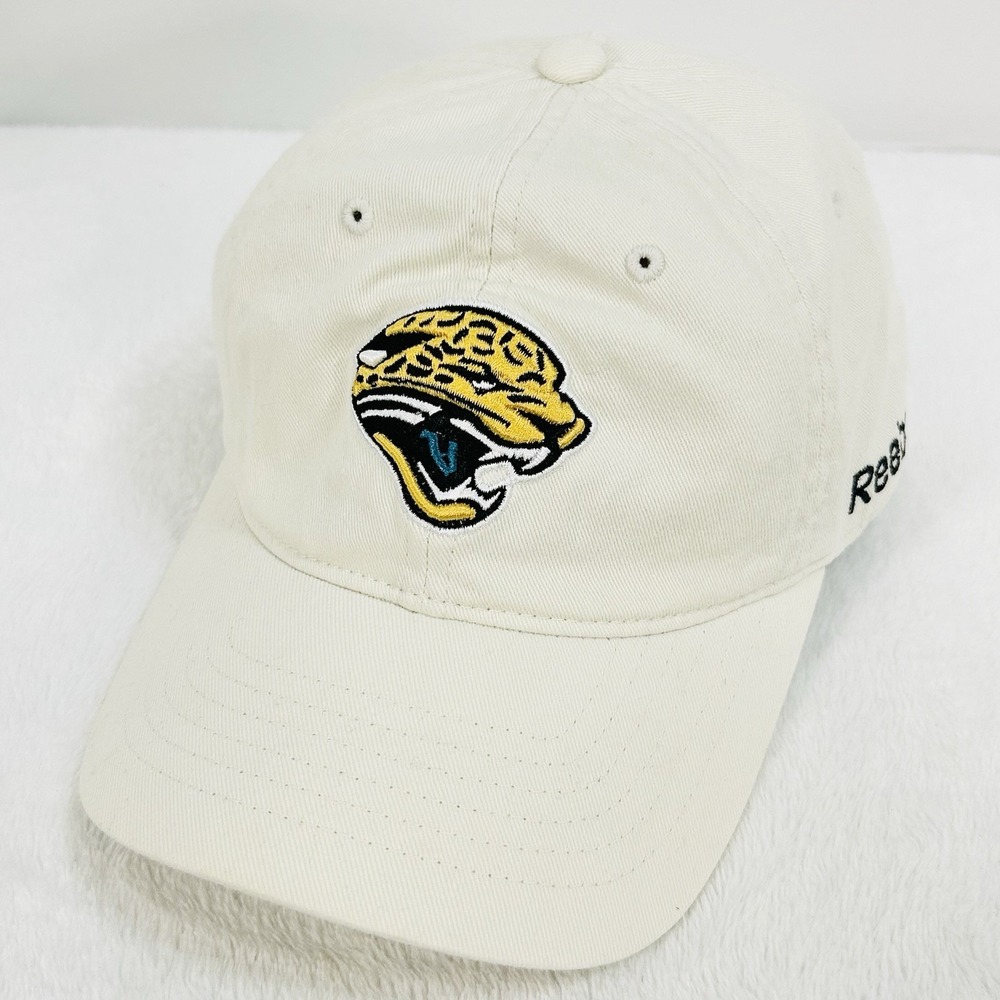 Reebok Jacksonville Jaguars On Field Stretch Flex Hat Cap XS/S Beige NFL